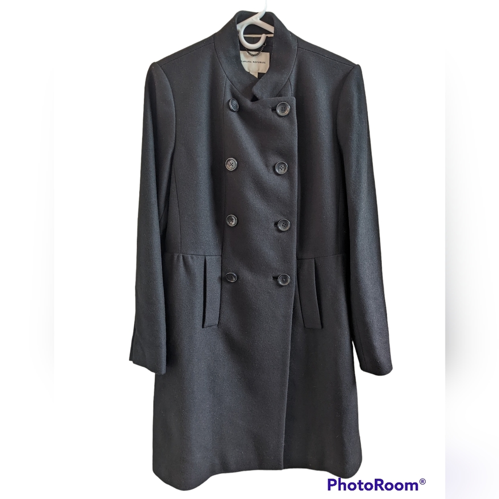 Banana Republic women's wool trench / pea coat size XL in excellent condition